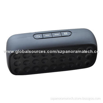 Stereo Bluetooth Speaker with TF Card Function, 3.5mm Connector, 2,000mAh Battery, Bass Diaphragm